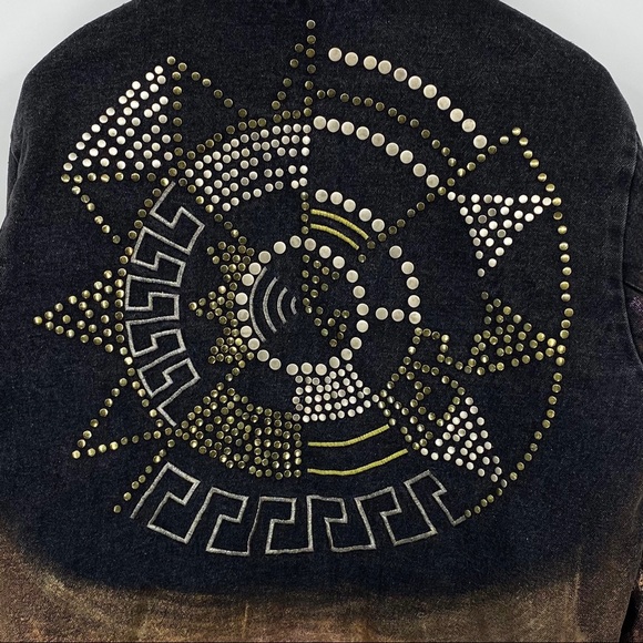 MANDALA STUDDED 1990’S VINTAGE TRUCKER JACKET - Picture 13 of 16